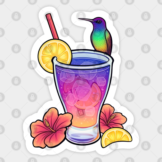 Golden Sapphire Lemonade 1 Sticker by DoomedDreamer